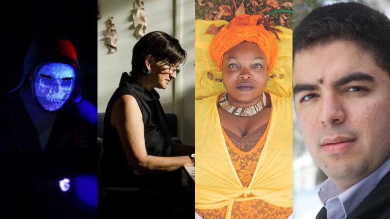 2022 McKnight Fellows: Mitchell Bercier, Mary Ellen Childs, Queen Drea, Reinaldo Moya