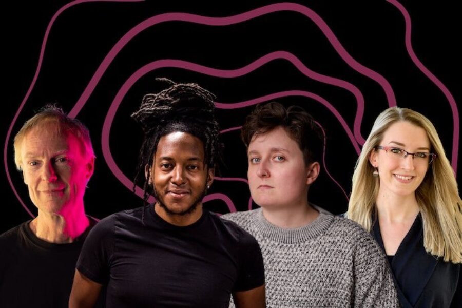 John Schaefer, Loki Karuna, Hannah Edgar, and Amanda Cook