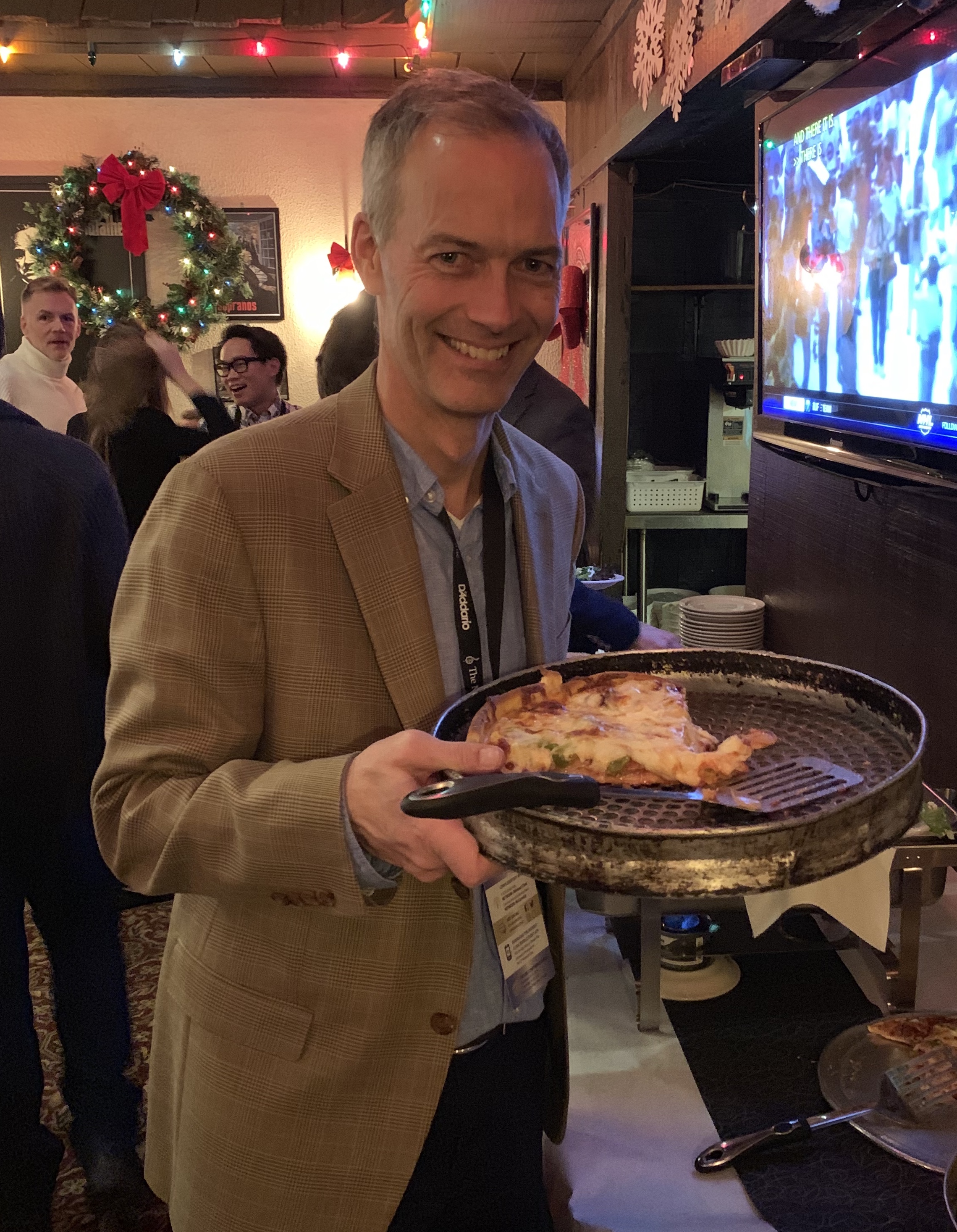 James M Stephenson with the titular Deep Dish at a Midwest Band Clinic Composer Hang.