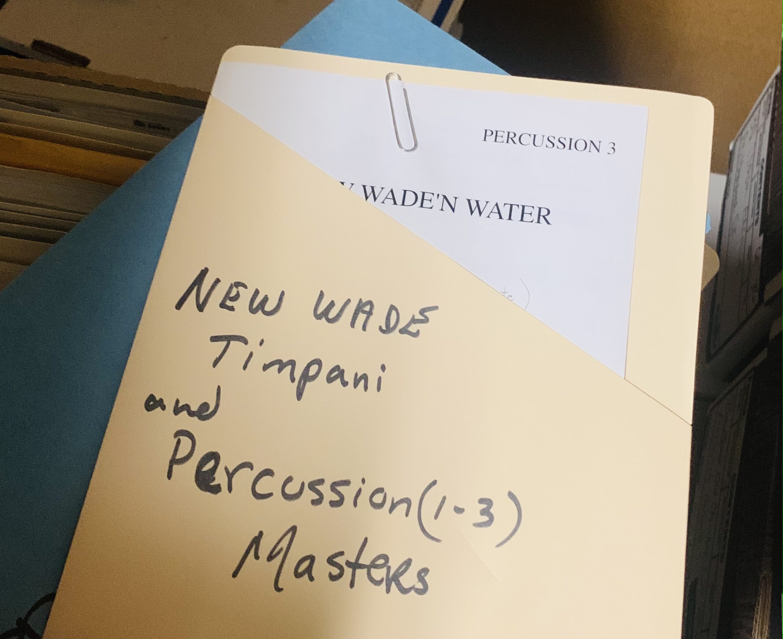Original parts to Adolphus Hailstork's 'New Wade 'N Water' (2003).