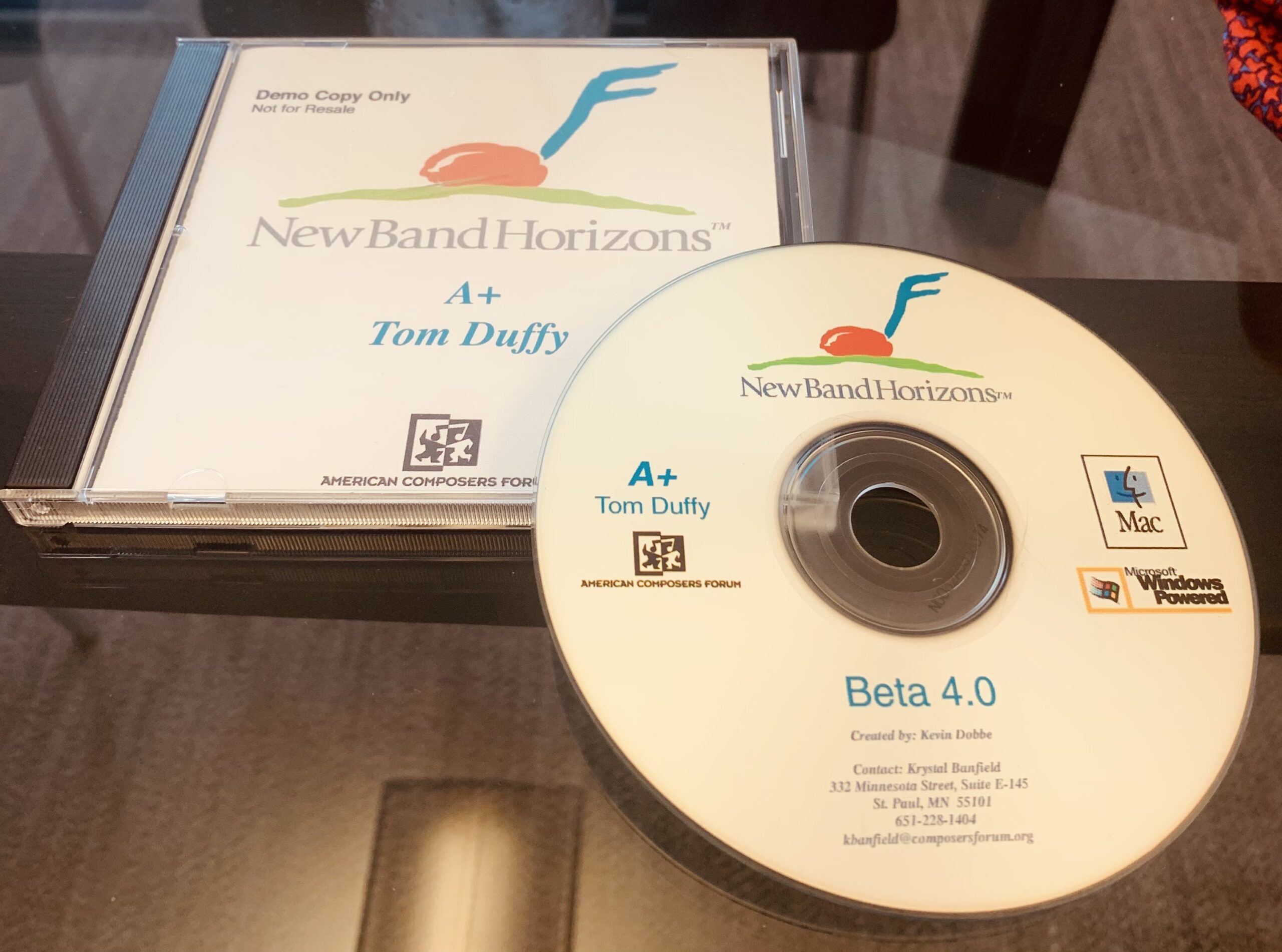 CD demo of Series Editor Thomas C. Duffy's 'A+'