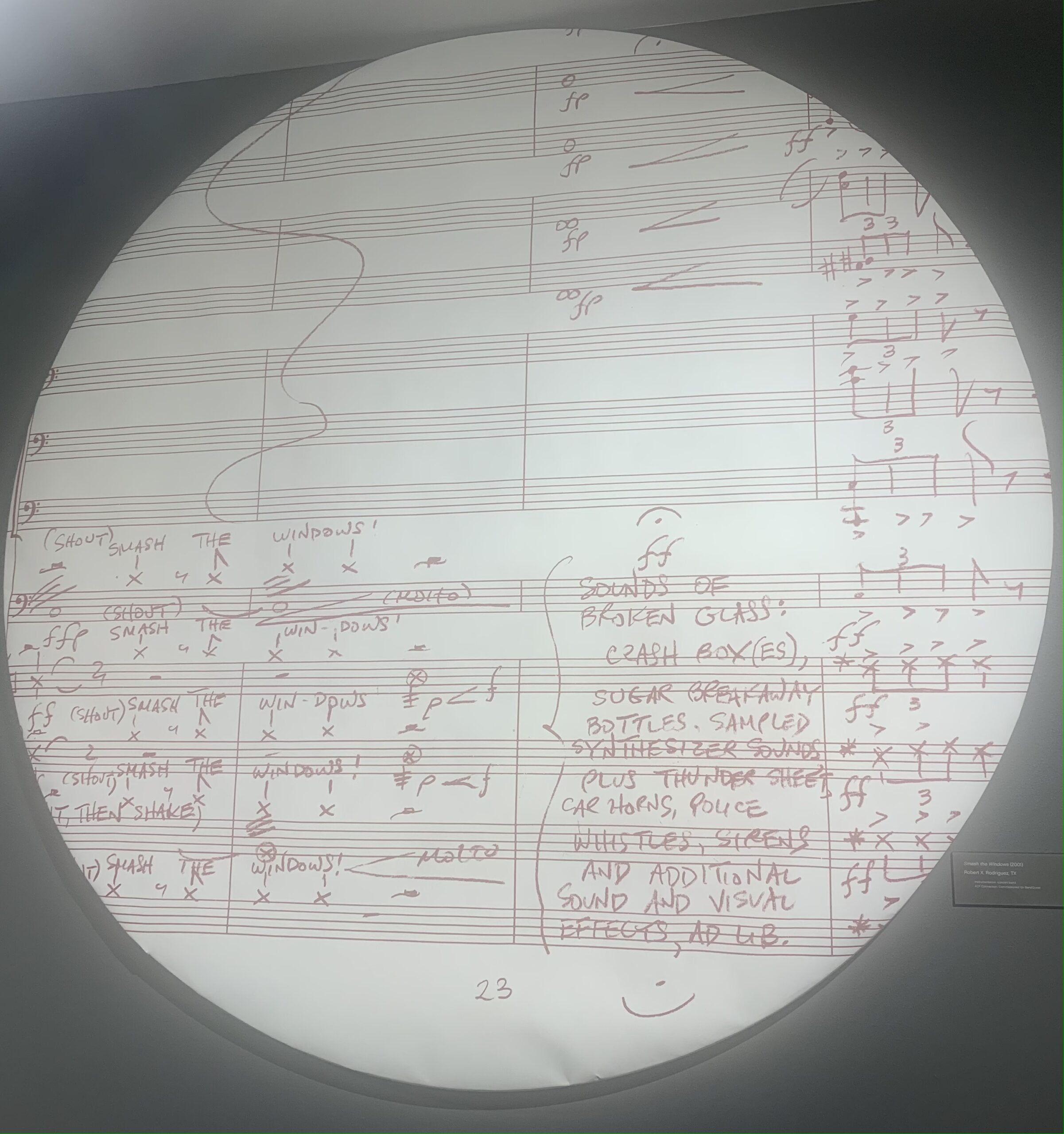 A sample of Robert Xavier Rodriguez's 'Smash the Windows' that adorns our ACF office walls.