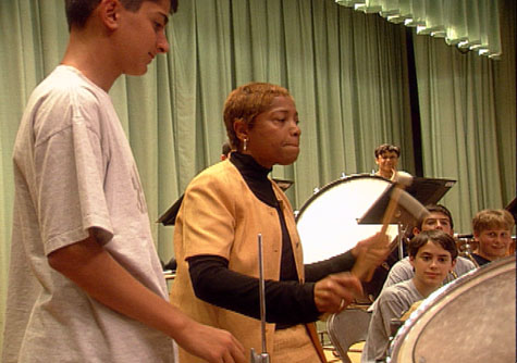 Tania Leon in rehearsals for 'Alegre' (2003).